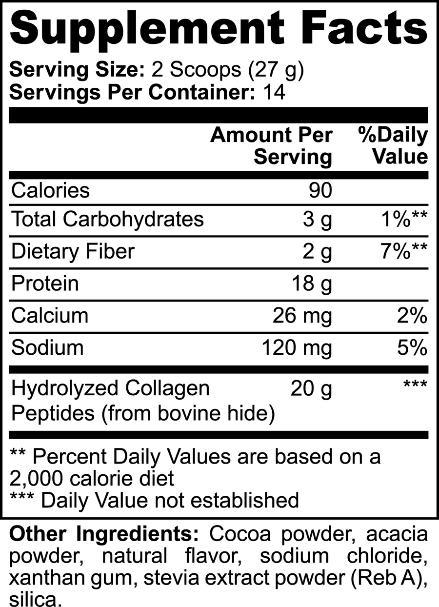 Grass-Fed Collagen Peptides Chocolate