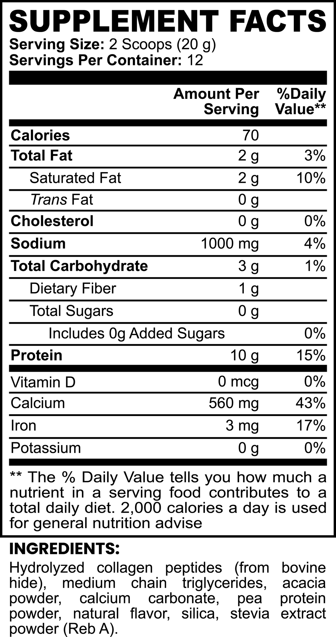 Grass-Fed Collagen Peptides Vanilla